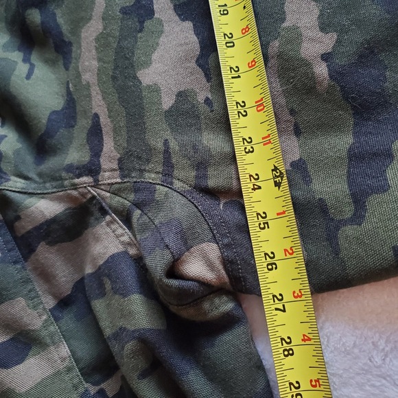 DULUTH TRADING CO Heavy Canvas Fire Hose Limber Jac  CAMOUFLAGE Jacket Coat  XL - Picture 9 of 10